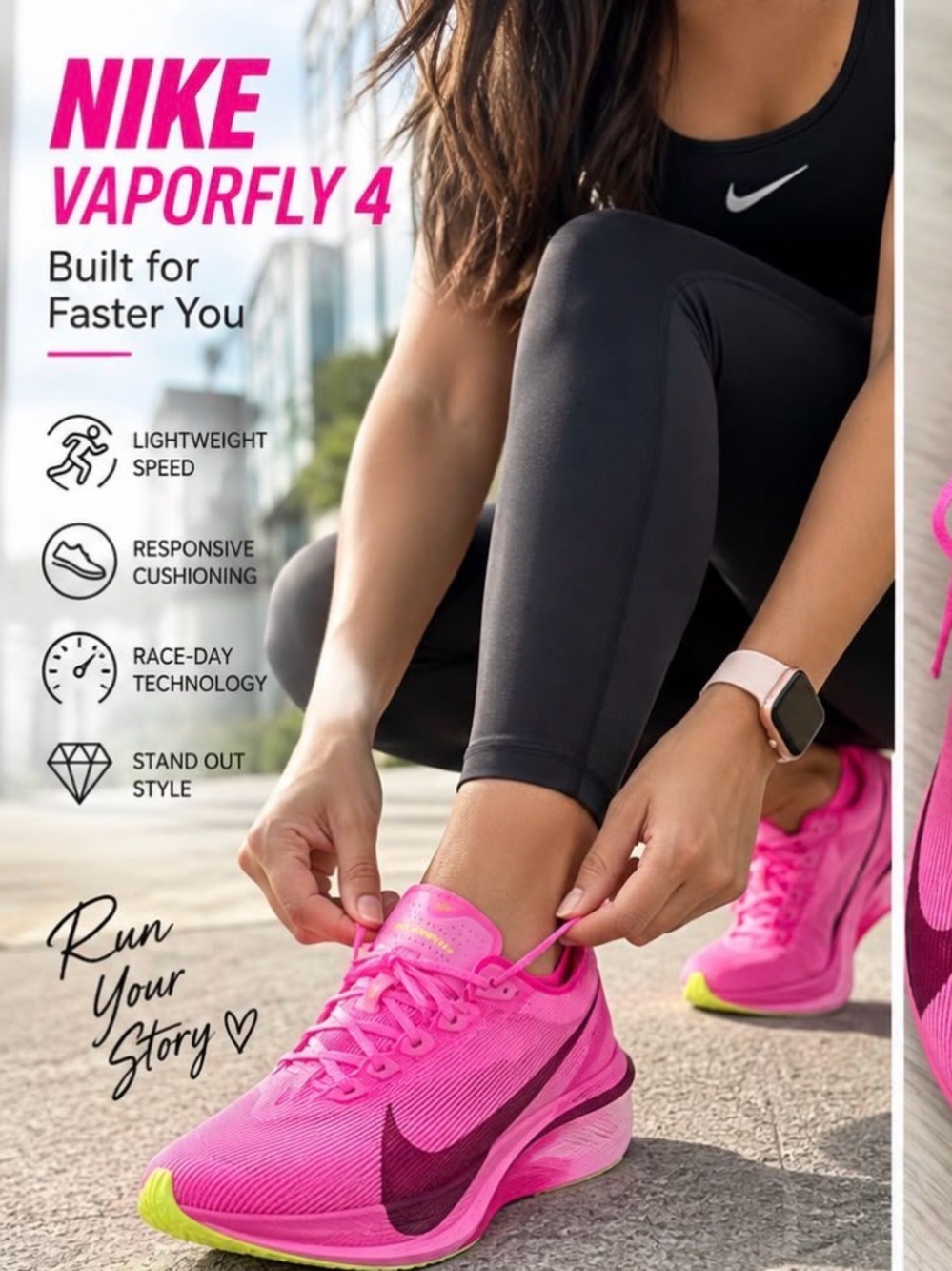 Nike Vaporfly 4 ZoomX Pink Running Shoes